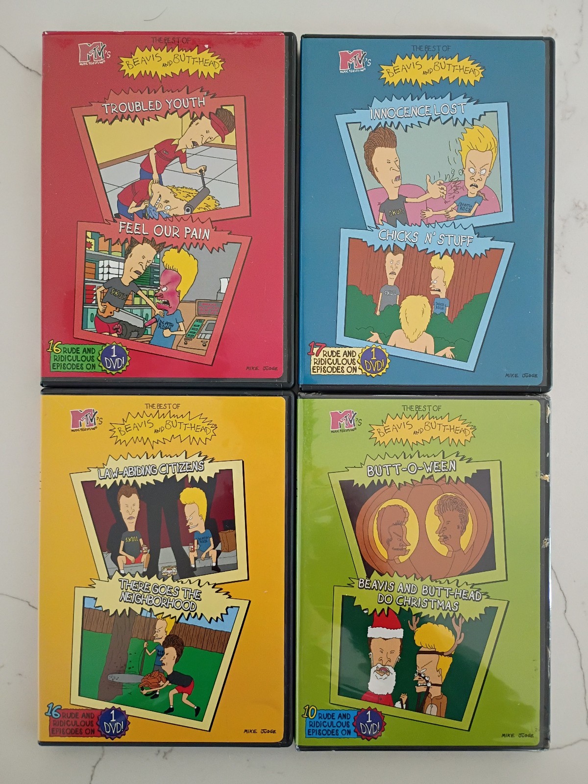 MTV The Best Of Beavis and Butthead DVD Lot 59 Episodes Time Life 