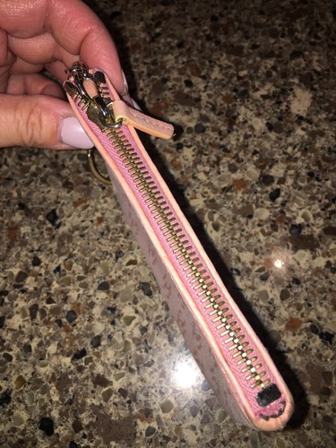 Dooney And Bourke Pink Keychain Wallet Initials DB Vintage