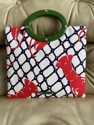 RARE Kate Spade NWOT Cape Cod Lobster Print Handbag Bag