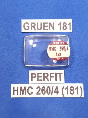 Vtg GRUEN 181 Model ''HMC 260/4 (181)'' BB PERFIT Watch Glass Crystal Piece NOS