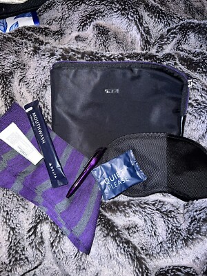 Cute Tumi Delta Gift Baggie Pouch Makeup Bag All Kinds Of Goodies! Travel Bag