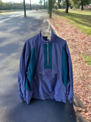 nike crop retro terry towelling track jacket in purple