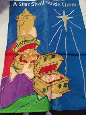 Christmas Yard Flag, A Star Shall Guide Them