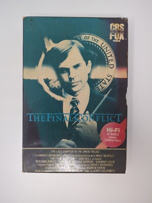 The Final Conflict VHS 1983 Omen 3 Hi-fi Draw Box Style Cover CBS FOX 1115