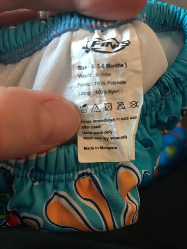 Finis Small (3-6 mos) Octopus Reusable Swim Diaper