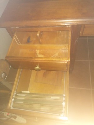 1930's executive desk, walnut - ClemCo., Chicago - Local pickup only