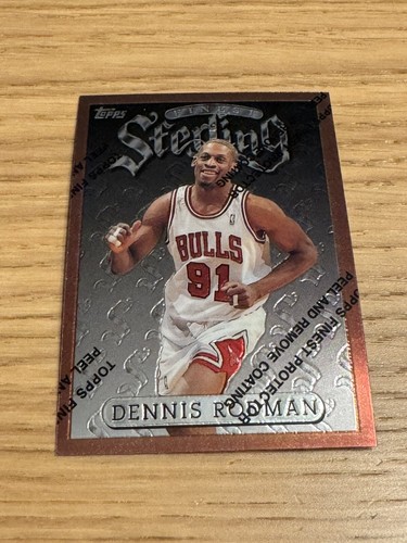 1996-97 Topps Finest Sterling BRONZE Dennis Rodman With