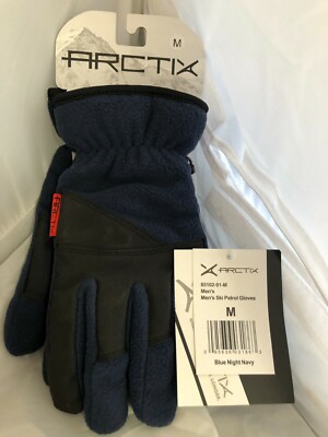 Arctix Mens Men's Ski Patrol Gloves Black Medium Navy/Black NWT 