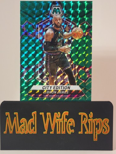 2023-24 Mosaic Lebron James City Edition - Green Prizm