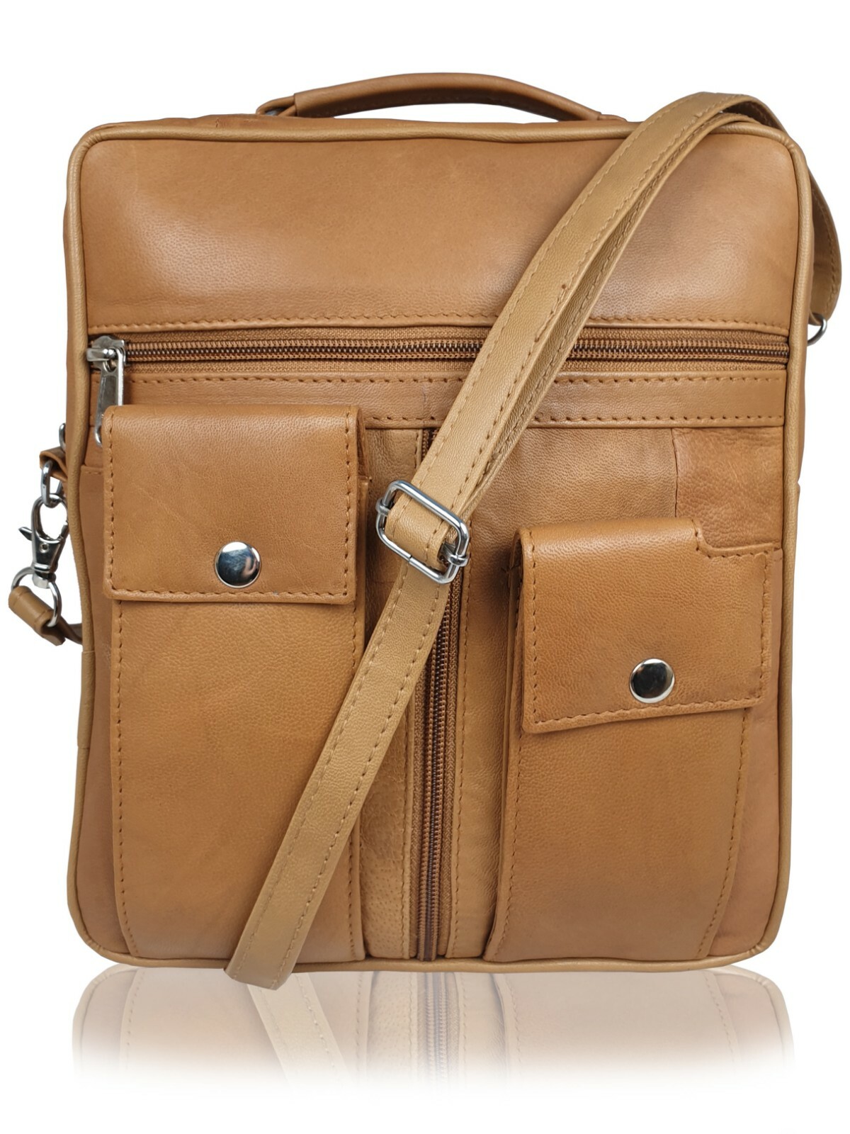 Men's Travel Utility Bag Mans Leather Shoulder Side Man Bag Holster