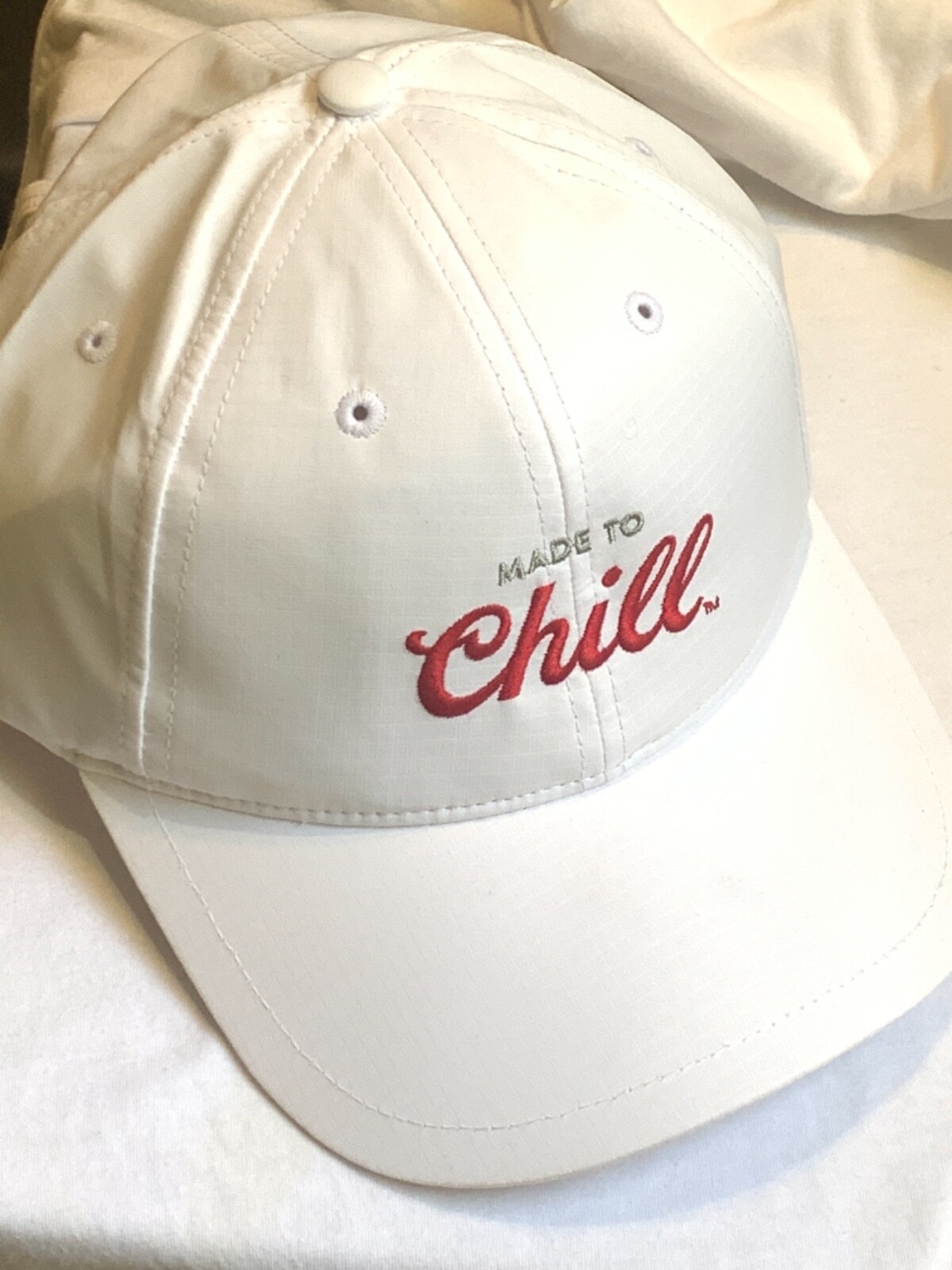 New Made To Chill White Baseball Cap 
