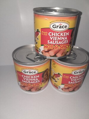 Hot & Spicy Grace Vienna Sausages (3 cans)