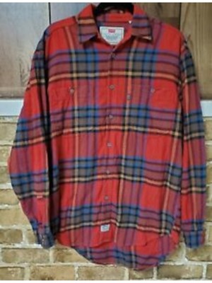 

Мужская красная классическая рубашка в клетку LEVIS, Красный, 3LGLW1963