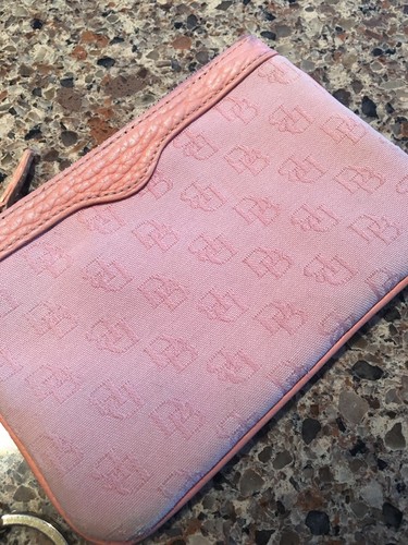 Dooney And Bourke Pink Keychain Wallet Initials DB Vintage