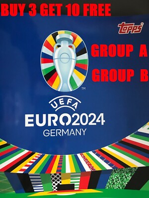 TOPPS EURO 2024 GERMANY  STICKERS - INTRO/HOSTS  GROUP A AND GROUP B