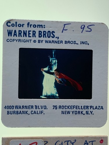 4 Superman Movie 35mm Photo Slides Christopher Reeve DC Comics Vintage Lot #5