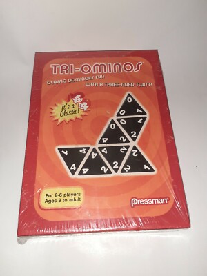 Tri-Ominos Game 2009 Pressman Domino Game  Brand New Sealed 