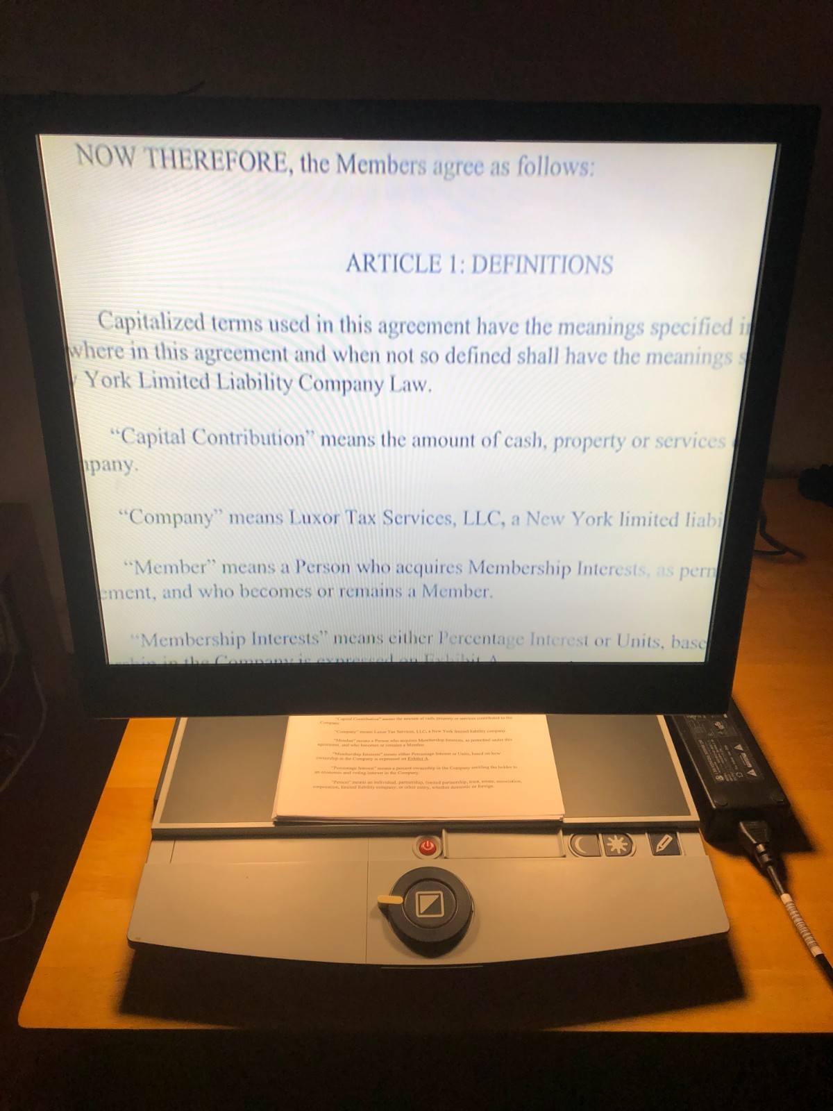 Clearview Computer Compatible+ 17 Monitor Optelec  TFT Low Vision Impairment