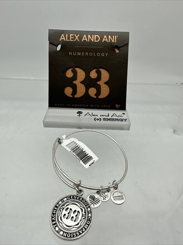 NEW Alex & Ani - Numerology #33 Bracelet T-94 | eBay