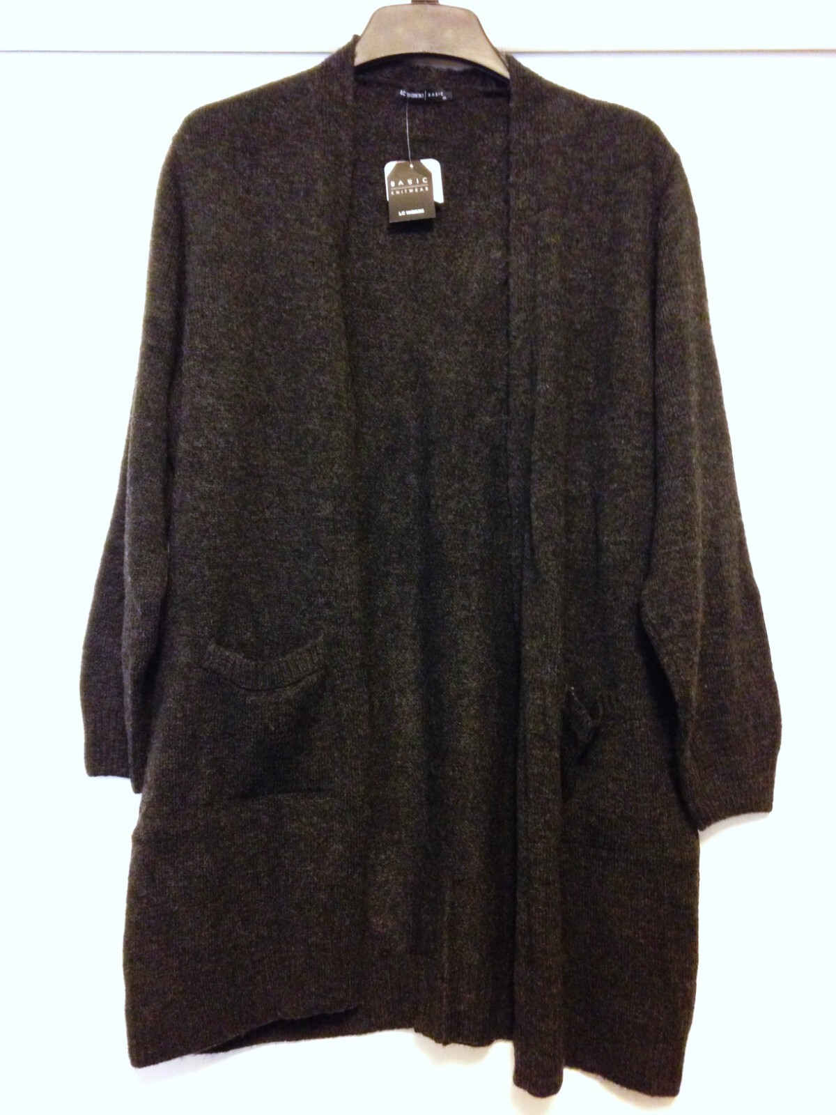 ★ MISEKI SEOUL★ Long layered cardigan one piece CHARCOAL Brochu Walker - Callie Layered Looker Cardigan in Dark