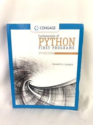 Fundamentals of Python First Programs, 2nd Ed Lambert, Kenneth A., 9781337560092