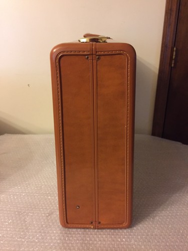 VINTAGE 1950's SAMSONITE 4655 BROWN HARD SHELL SUITCASE 24