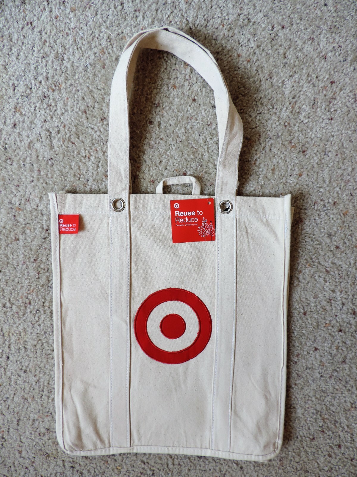 3 PCS Target Reusable Canvas Bags