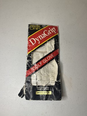 GOLF GLOVE MEN'S LEFT XL MASTER GRIP DYNA GRIP WHITE CABRETTA LEATHER