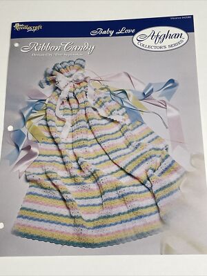 Ribbon Candy Afghan Baby Love Crochet Pattern Needlecraft Shop