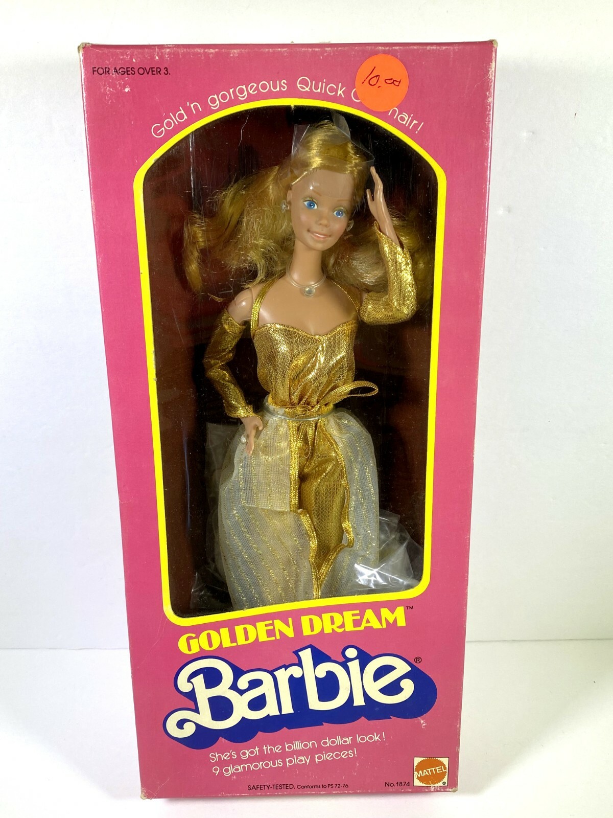 NIB BARBIE DOLL 1980 GOLDEN DREAM VINTAGE 1874 - ピンク NIB BARBIE DOLL 1980 GOLDEN DREAM VINTAGE 1874 - ピンク