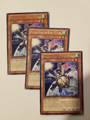 3 x Mecha Phantom Beast O-Lion (PLAYSET) RARE Mixed Eds VLP PRIO-EN026