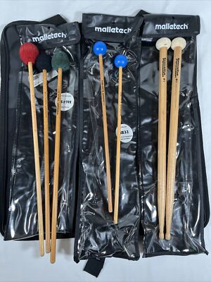 Malletech DS18 DS19 Hard Dave Samuels Signature Innovative IP1 Mallets + Case