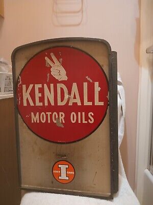 vintage kendall motor oil Cabinet 1950s