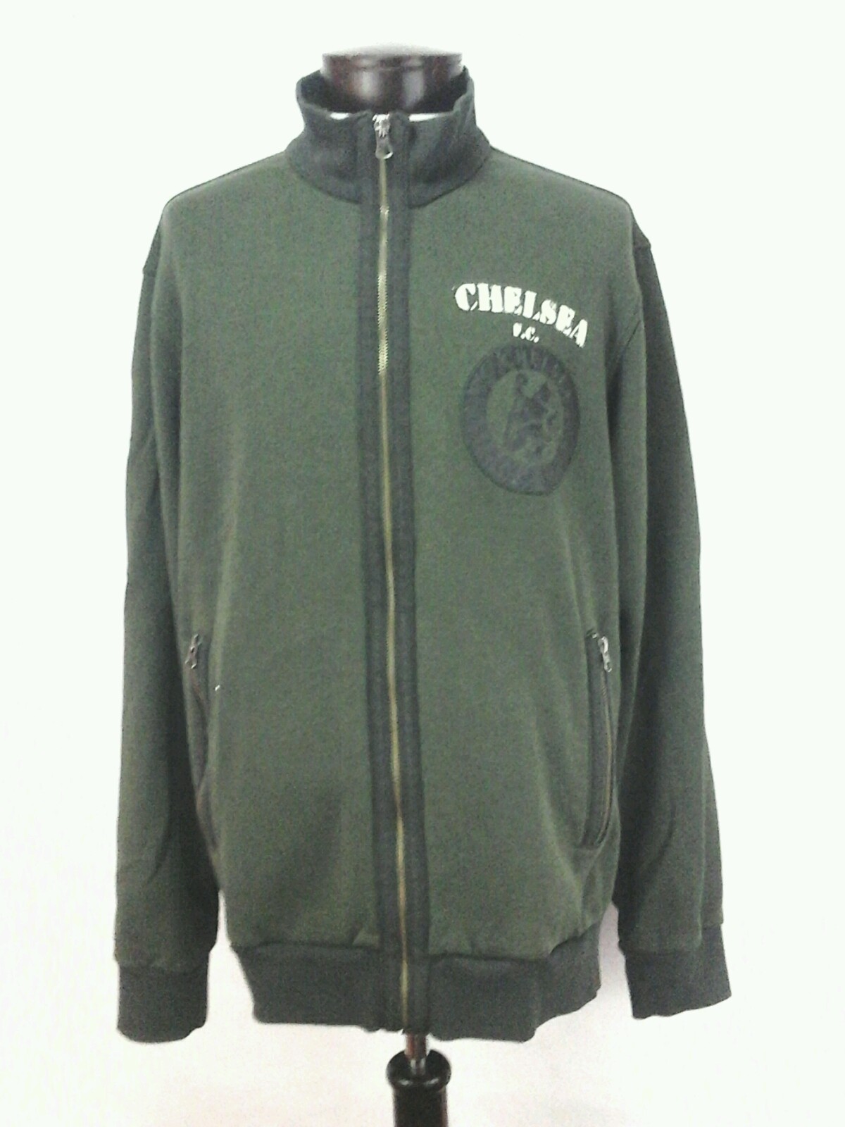 olive green adidas zip up