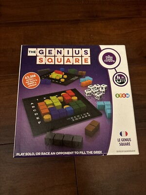 The Genius Square Math Game The Happy Puzzle Company STEM Brain Teaser