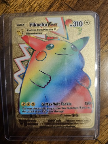 Rare Pokemon 2020 Pikachu Card VMAX HP 310 Rainbow 044/185