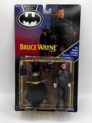 Batman Returns Bruce Wayne w/Quick Change Batman Armor Kenner 1992 New in Box 