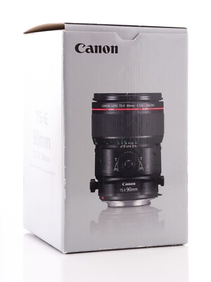 Canon TS-E 90mm f/2.8L Macro Tilt Shift Lens w Lens Case LP1219 NEW