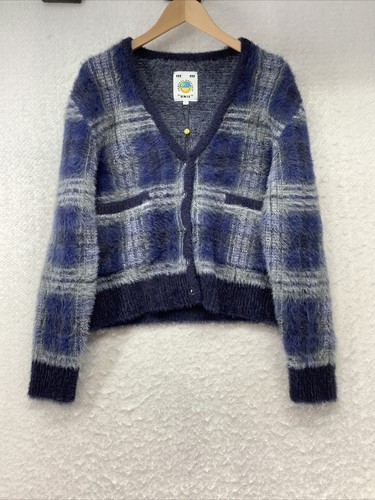 ジャケット・アウター mideal plaid pattern cardigan (blue) mideal plaid pattern cardigan (blue)