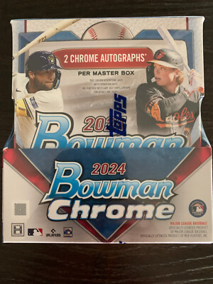 2024 Bowman Chrome Baseball Factory Sealed 12 Pack Hobby Master Box