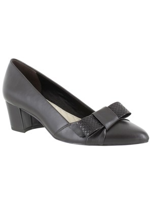 

Женские туфли-лодочки EASY STREET черного цвета Triana с миндалевидным носком на блочном каблуке без шнуровки 7,5 м, Черный, TRIAN