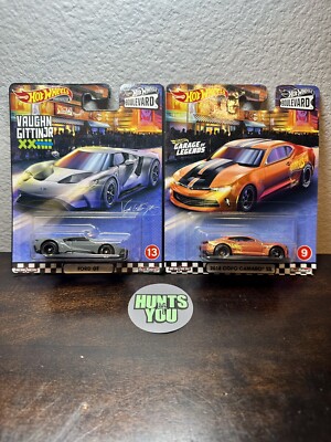 Hot Wheels Premium Boulevard 2018 COPO Camaro SS & Ford GT