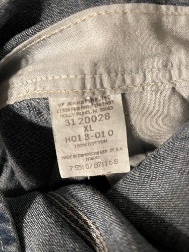 Vintage Lee Dungarees Can't Bust 'Em Denim Jeans Bib Overalls - Men's XLarge XL
