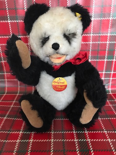 Vintage Steiff PANDA BEAR With Original Tags -Pristine Condition 4780/30 Germany