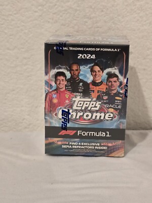 2024 Topps Chrome FORMULA (F1) RACING CARDS Sealed Blaster Box 24-Cards NEW!