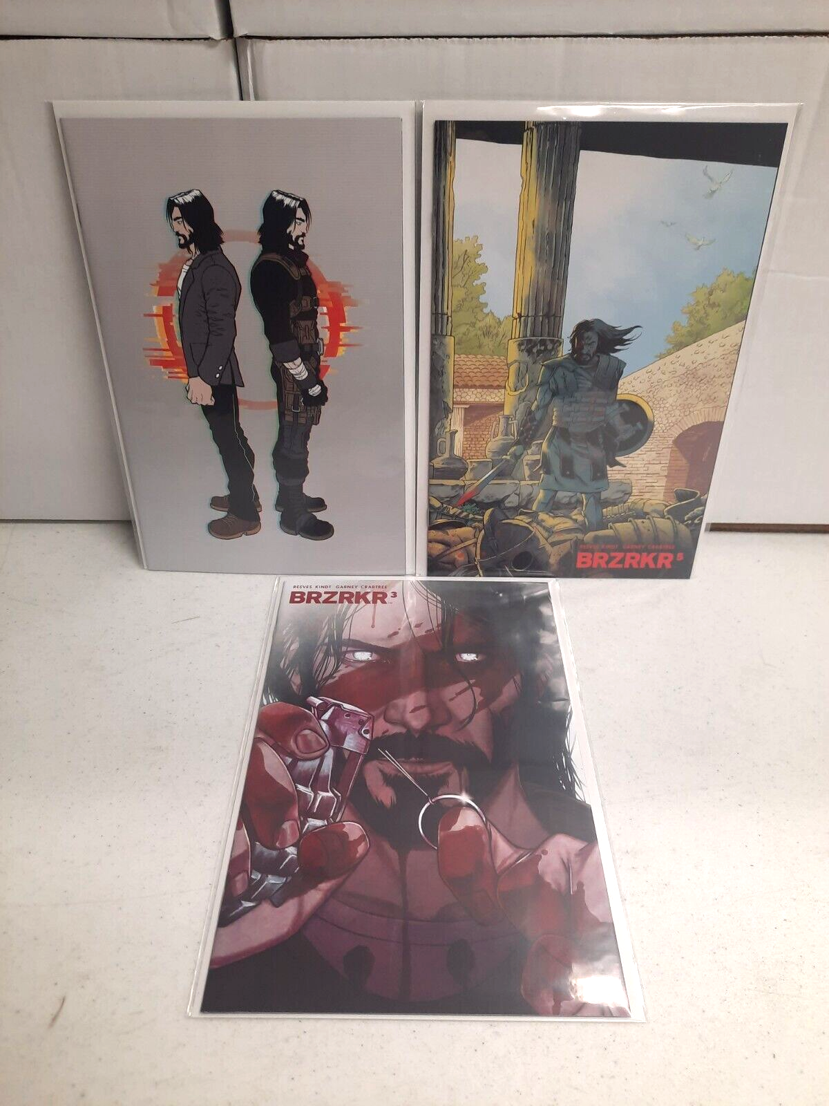 洋書 Brzrkr #3 1:100 variant BRZRKR Variant Lot of 3 Comics #3 1:25 Grampa #3 1:50 Frison