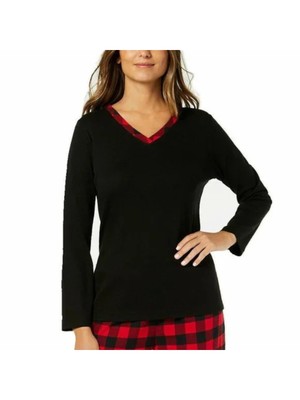 

CHARTER CLUB Intimates Black Sleep Shirt Petites, Черный