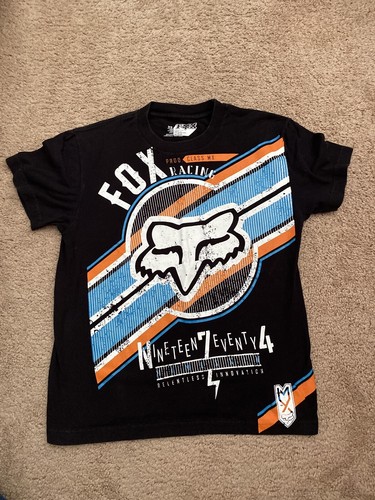 [LALAFOX]LETTERING LOGO T-SHIRT/追跡付 Fox Trade Mark Fox Racing Xs-Shirt Tee Nineteen 7eventy4