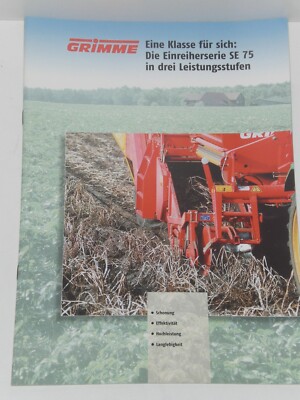 GRIMME SE 75 einreihige Kartoffelroder Prospekt ( 5086 )