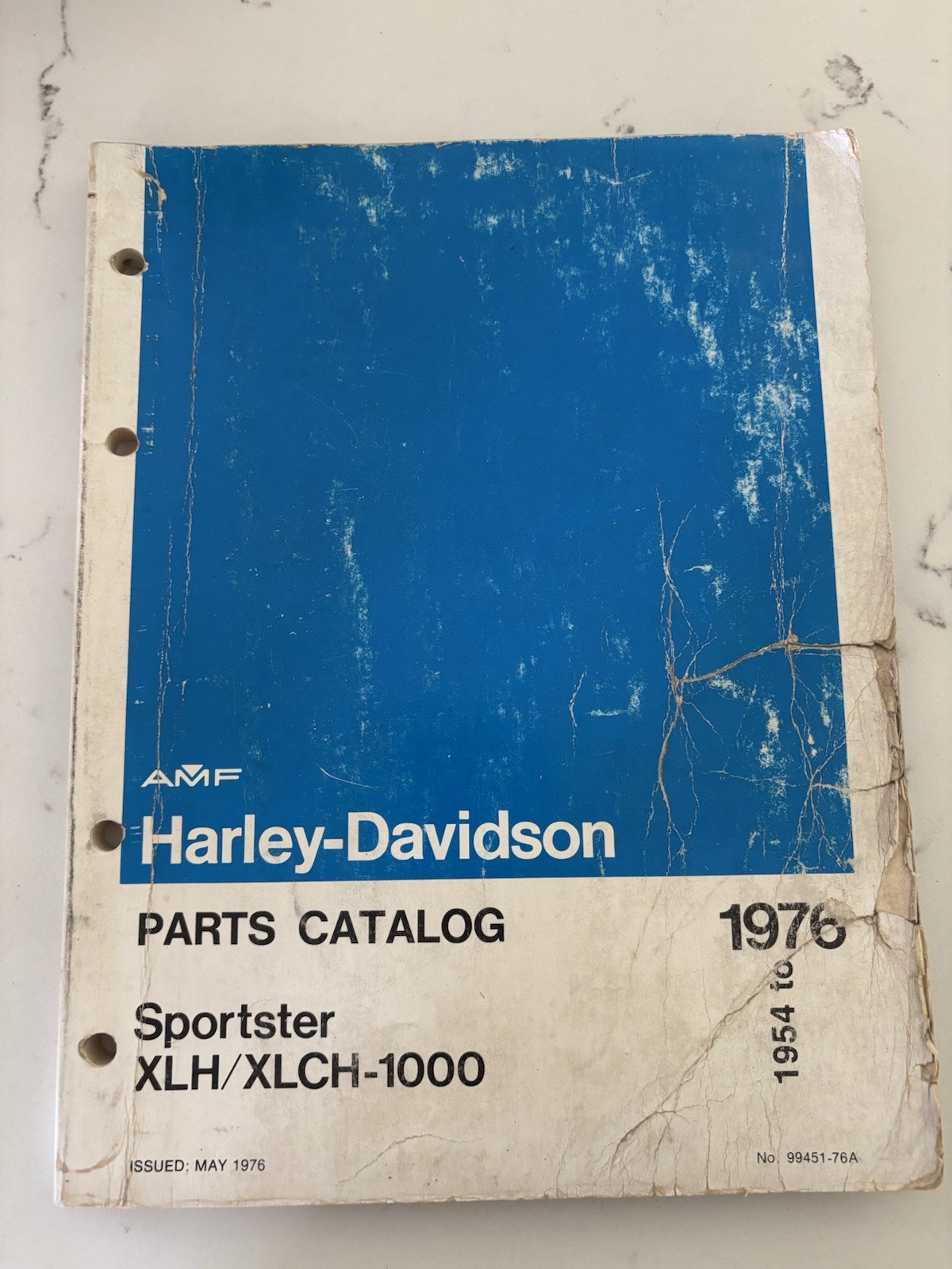1954 - 1976 Harley Davidson Sportster XLH XLHC-1000 Parts catalog Original